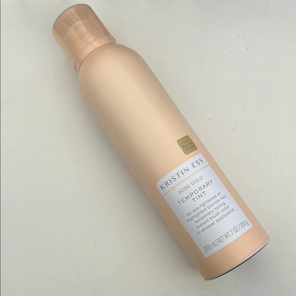 NEW Kristin Ess Rose Gold Temporary Tint In Shower Toning for Blond Hair